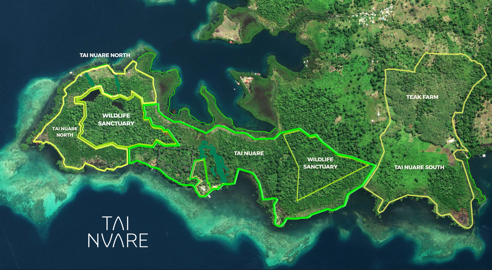 Tai Nuare Peninsula conceptual master plan map